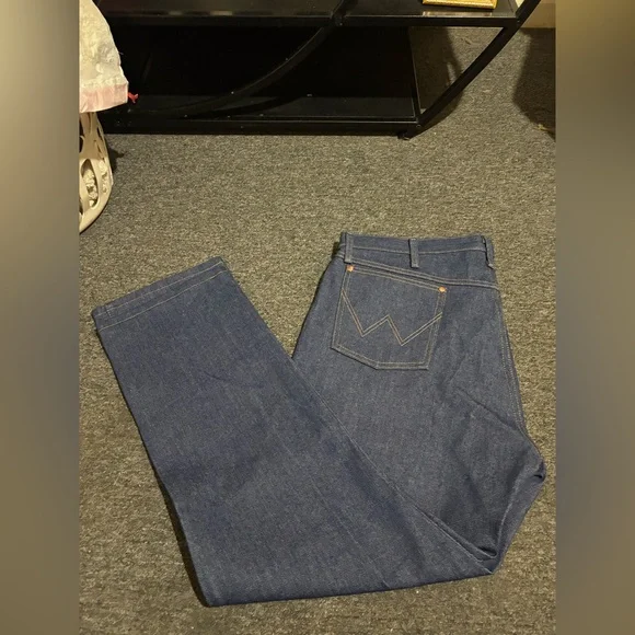 Wrangler Blue Bootcut Jeans with Rigid Denim - NWOT - Picture 10 of 12